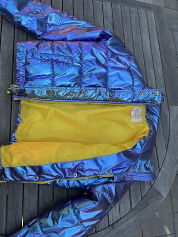 Y2K Iridescent Puffer Jacket
