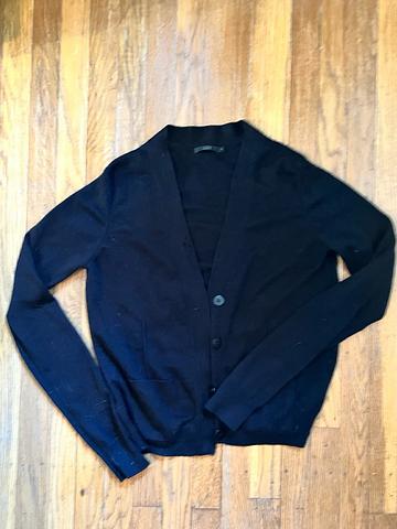 Merino cardigan for patching
