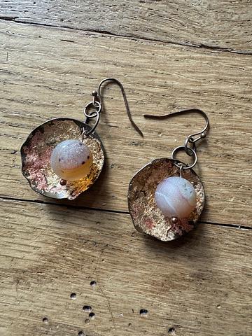 Copper earrings