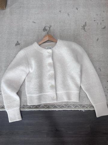 Fuzzy alpaca cardigan