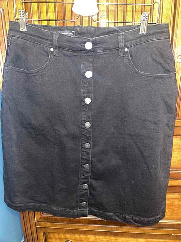 Ang Denim Button Down Skirt