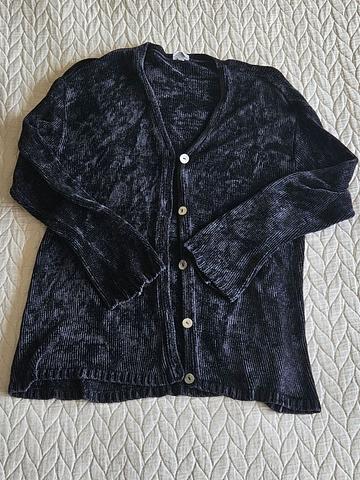 Soft Crushed Velvet Cardigan