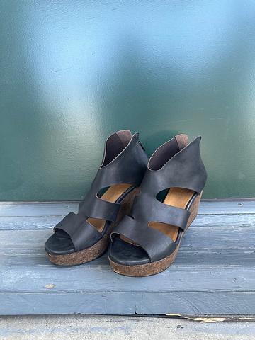 Platform wedge sandal