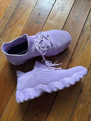 Lavender sneakers