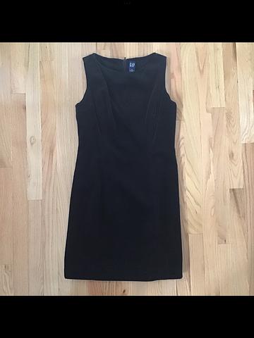 Vintage 90s Gap Black Velvet Sleeveless Dress (Rachel Green Friends Lookalike 👀)