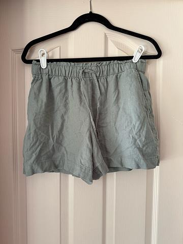Linen Blend Pull On Shorts