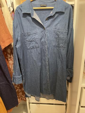 Stretch Chambray Tunic