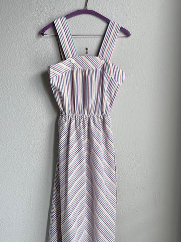 Rainbow stripe sundress
