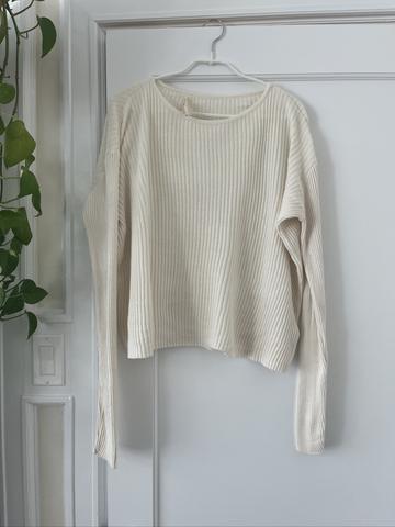 Cotton Ribbed Sweater