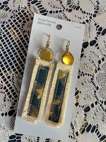 Fabric earrings