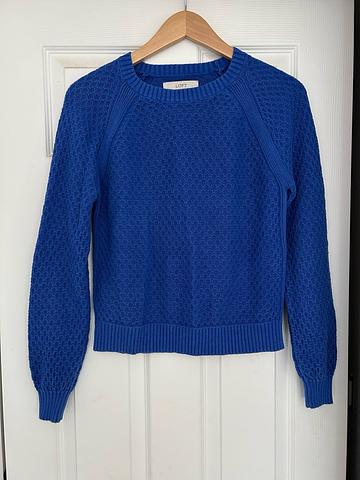 blue cotton sweater