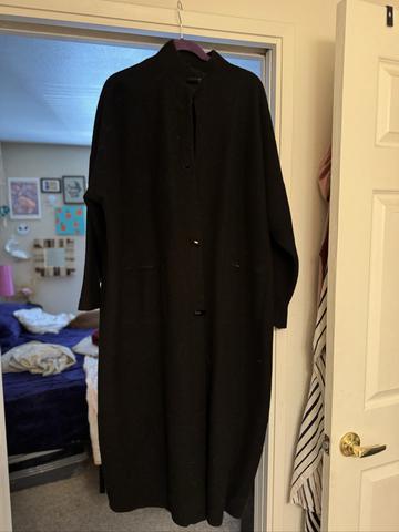 Virgin Wool Cocoon Trench
