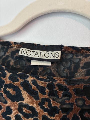 Leopard Print Burnout Top
