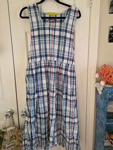 Plaid Pinafore Dress