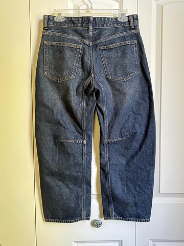 Madewell petite barrel leg jean