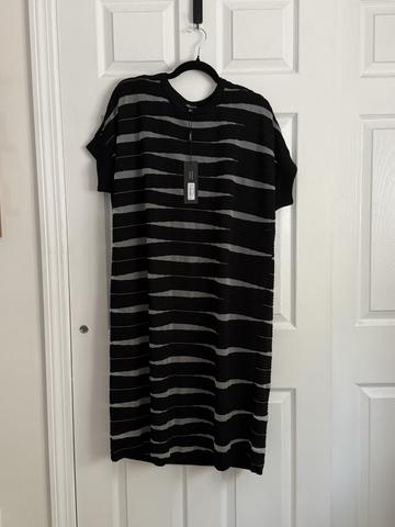 Striped knit dress
