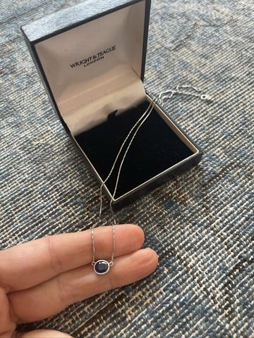 Sapphire white gold
