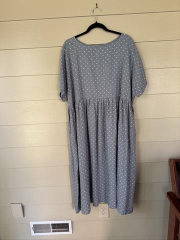 mint polka dot silvina dress