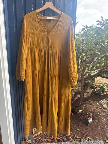 Gauze Maxi Dress w/Pockets