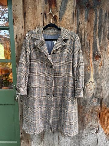 plaid coat