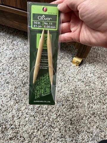 Takumi 8mm circular knitting needles