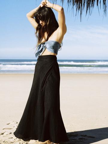 Ozma Linen Wrap Skirt