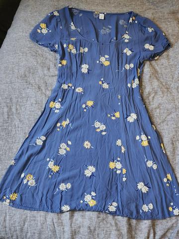 Floral rayon mini dress