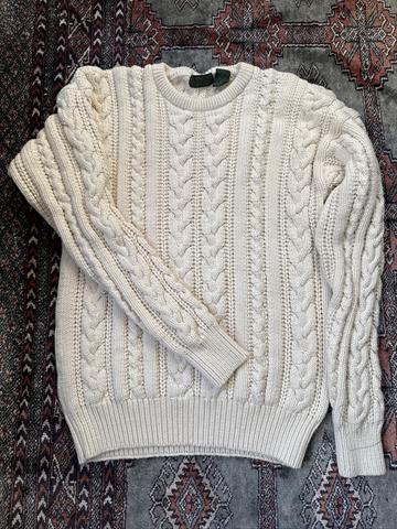 Robinson’s gooshy cotton cable sweater