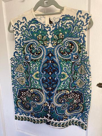 Paisley sleeveless top