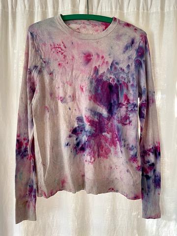 Wool Sweater, Ice Dyed