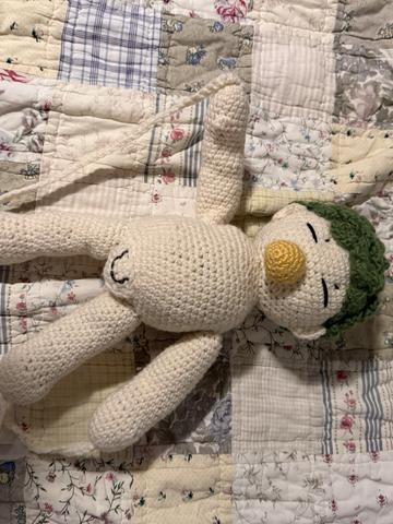 Crochet beelzebub doll
