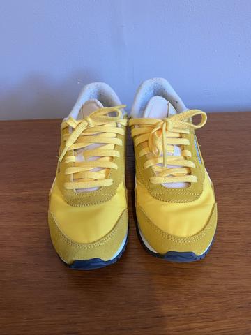 yellow sneakers