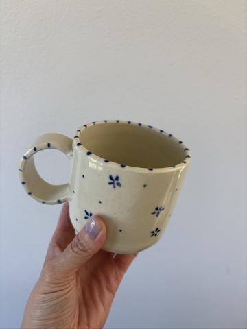 Blue Painted Mug