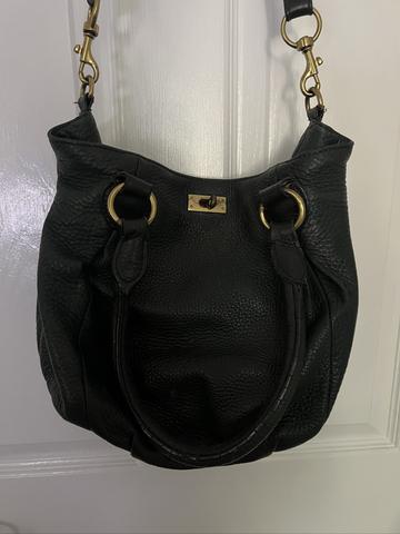 J. Crew Brompton crossbody convertible forest green pebbled leather gold hardware