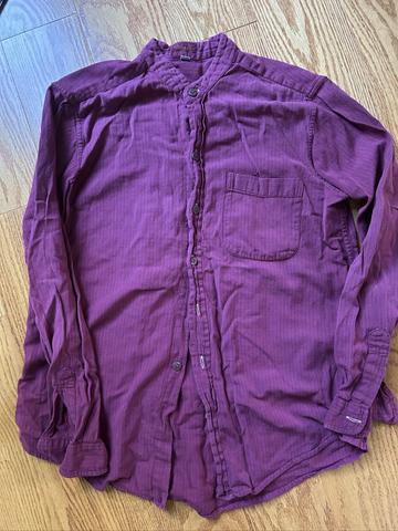 Stripped cotton button down