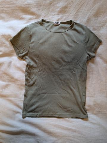 Sage green baby tee