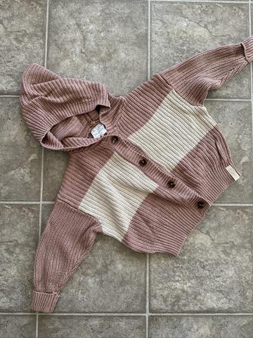 Hooded Knit Cardigan