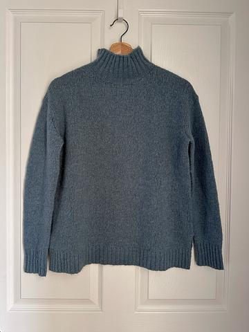Mock neck wool sweater
