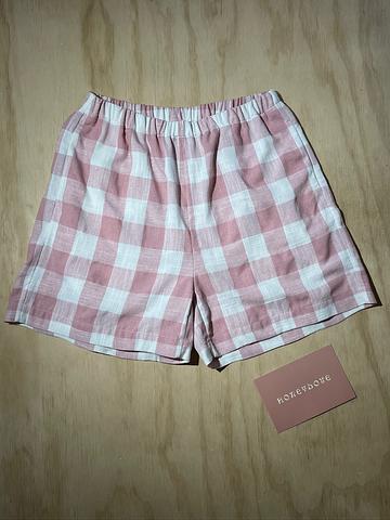 Linen Gingham Shorts