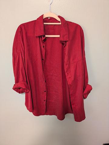 Hand-Dyed Silk ''AXL'' French Work Shirt