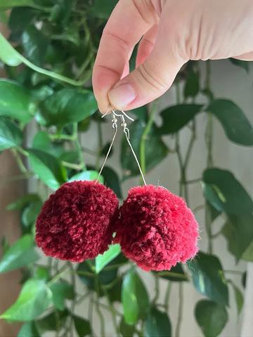 Pom Earrings