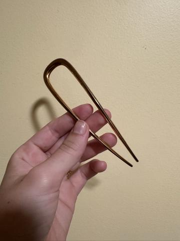 Gold French hair pin