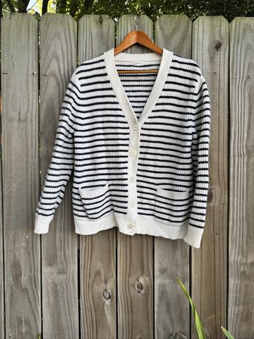 Breton Stripe Cardigan