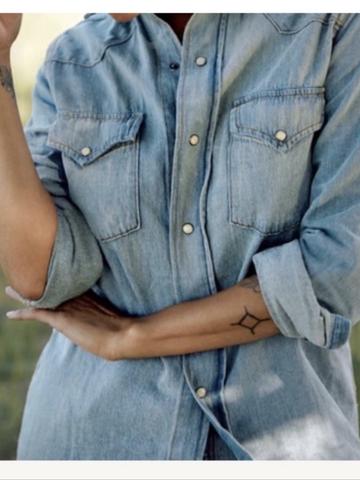 Leah denim shirt