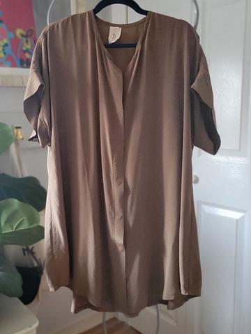 Georgia Snap Top in Washable Silk