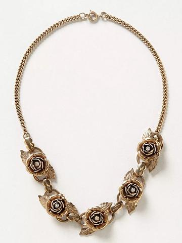 1950s 1960s Diamond Rosette Choker Necklace