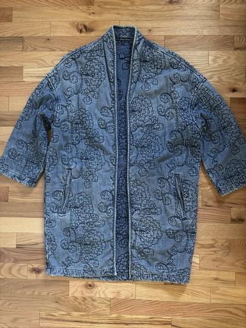 Quilted denim jacket