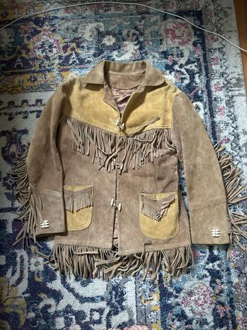 Vintage Suede Fringe Jacket