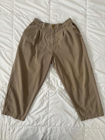Petite Khaki Gray Trousers