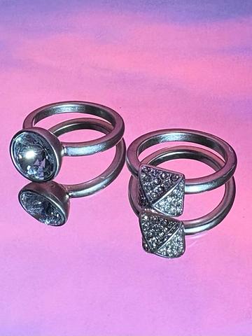 Silver Gemstone Rings